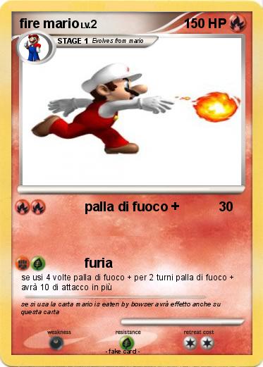 Pokemon fire mario