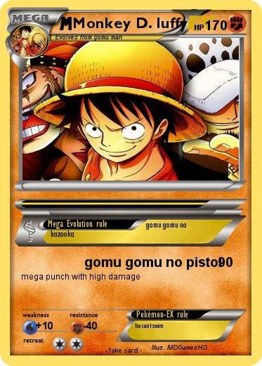 Pokemon Monkey D. luffy