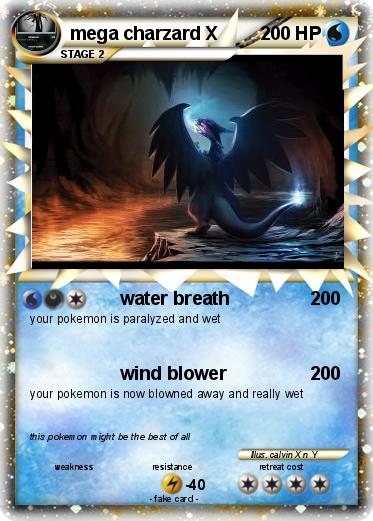 Pokemon mega charzard X