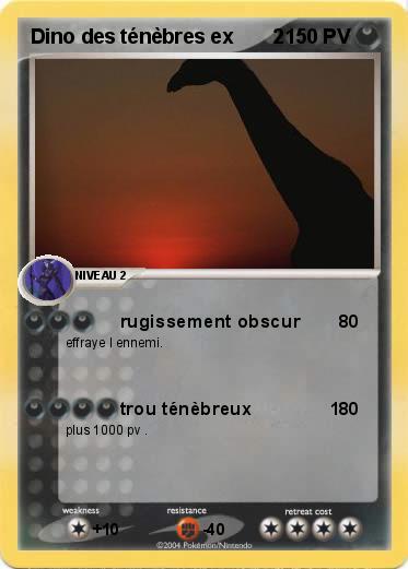 Pokemon Dino des ténèbres ex       2