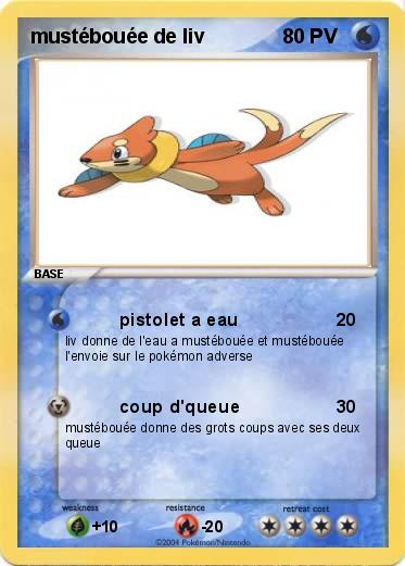 Pokemon mustébouée de liv