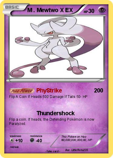 Pokemon M . Mewtwo X EX