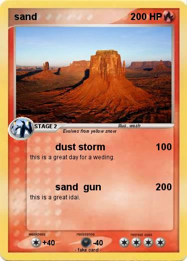 Pokemon sand