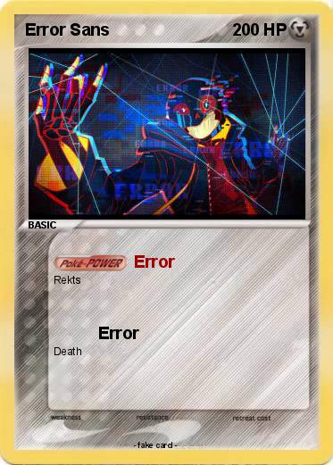 Pokemon Error Sans