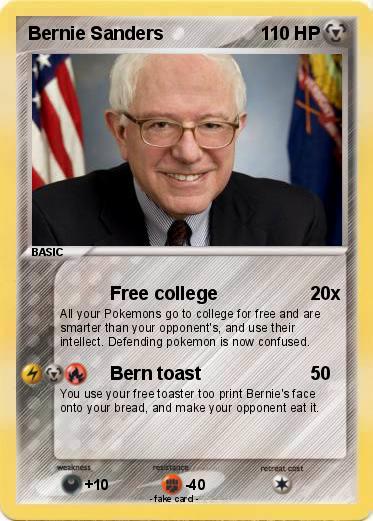Pokemon Bernie Sanders