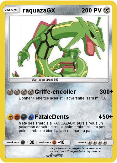 Pokemon raquazaGX
