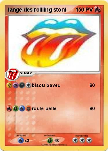 Pokemon lange des rollling stont