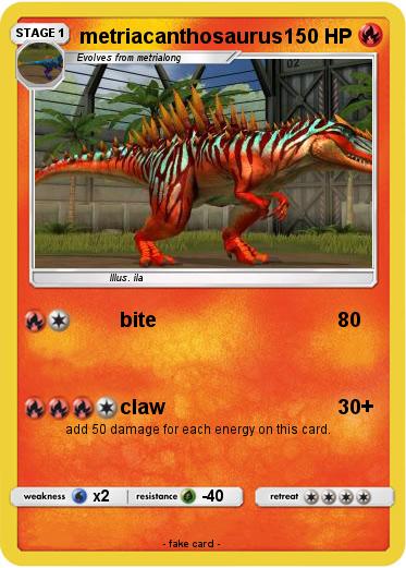 Pokemon metriacanthosaurus
