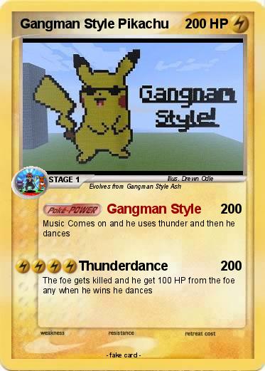 Pokemon Gangman Style Pikachu