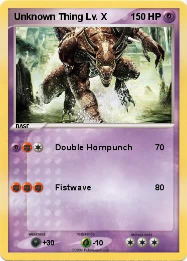 Pokemon Unknown Thing Lv. X