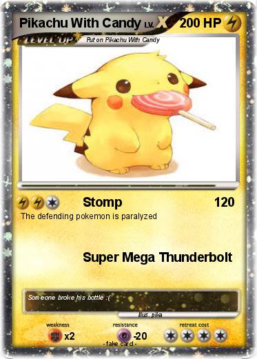 Pokemon Pikachu With Candy