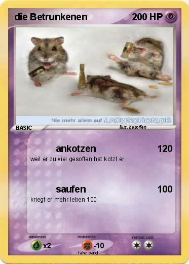 Pokemon die Betrunkenen