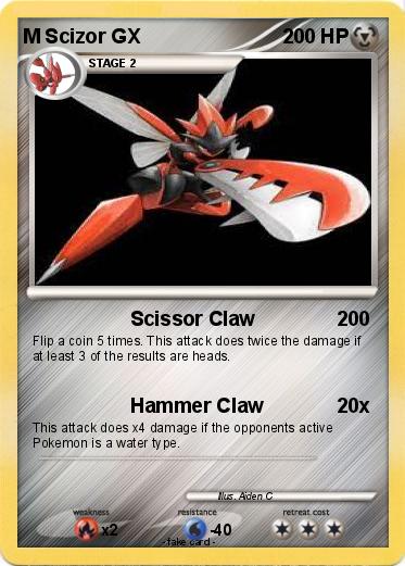 Pokemon M Scizor GX