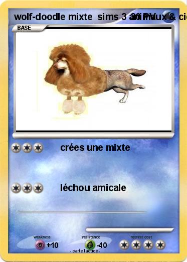 Pokemon wolf-doodle mixte  sims 3 animaux & cie