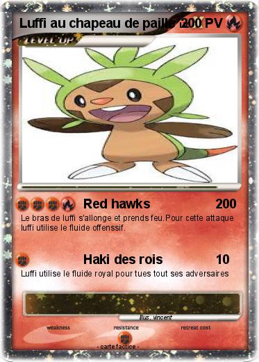 Pokemon Luffi au chapeau de paille
