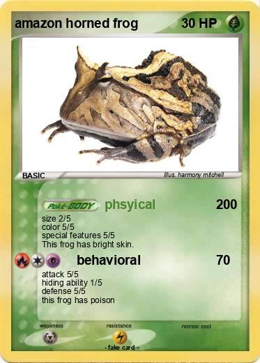 Pokemon amazon horned frog