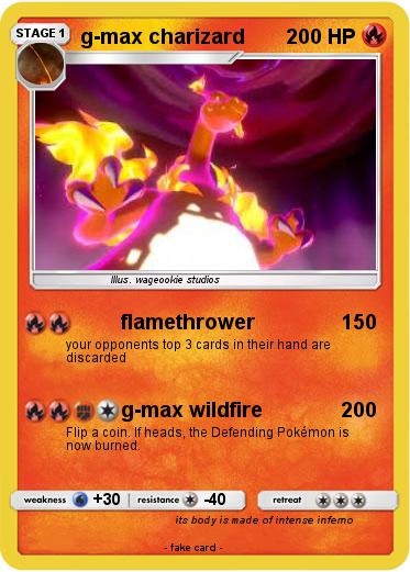 Pokemon g-max charizard