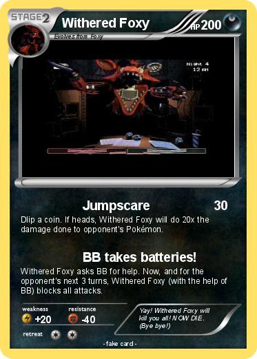 Pokemon Withered Foxy