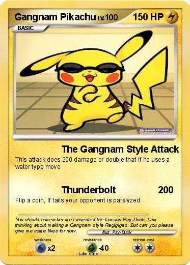 Pokemon Gangnam Pikachu