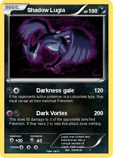 Pokemon Shadow Lugia