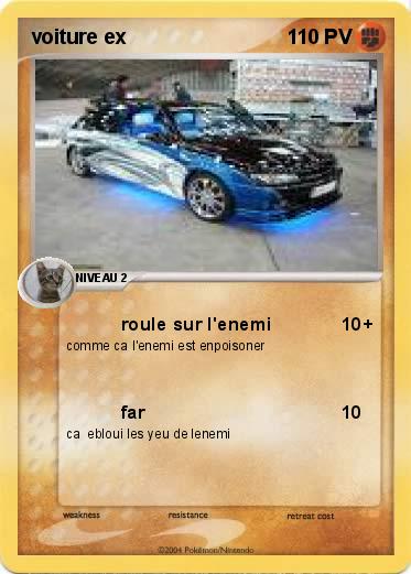 Pokemon voiture ex
