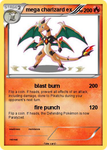 Pokemon mega charizard ex