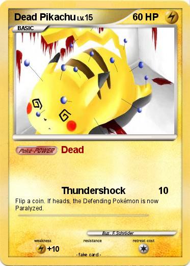 Pokemon Dead Pikachu