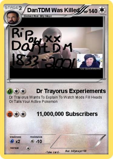 Pokemon DanTDM Was Killed