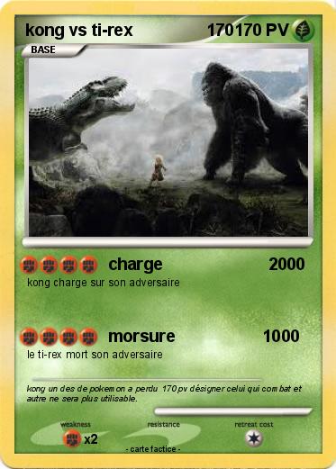 Pokemon kong vs ti-rex                170