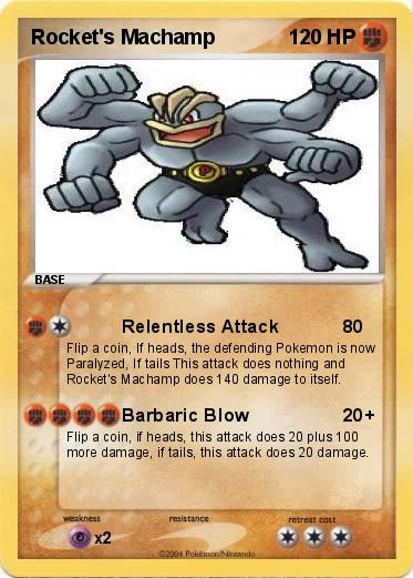 Pokemon Rocket's Machamp