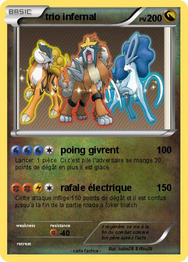 Pokemon trio infernal