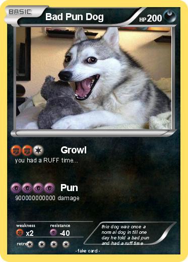 Pokemon Bad Pun Dog