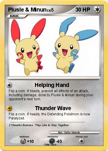 Pokemon Plusle & Minun