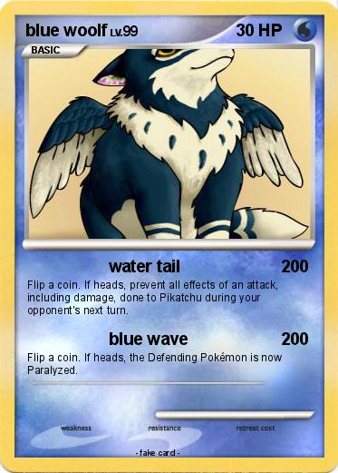 Pokemon blue woolf