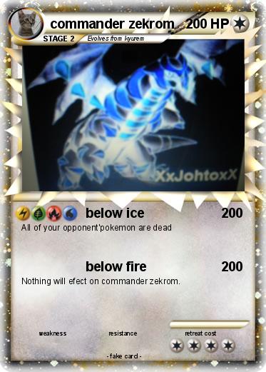 Pokemon commander zekrom