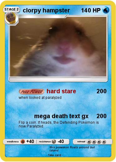 Pokemon clorpy hampster