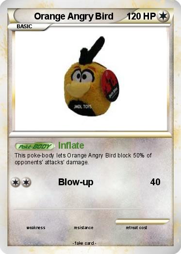 Pokemon Orange Angry Bird