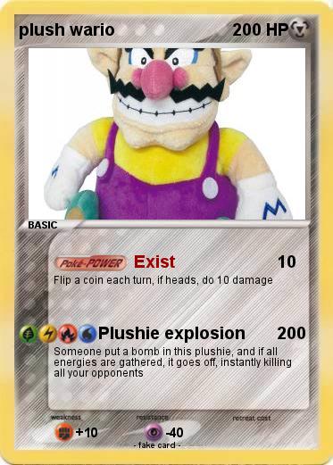 Pokemon plush wario