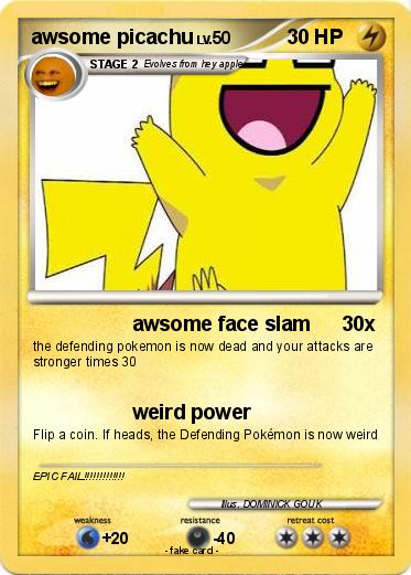 Pokemon awsome picachu
