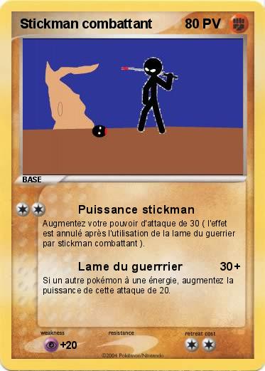Pokemon Stickman combattant