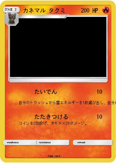 Pokemon カネマル タクミ