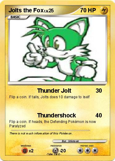 Pokemon Jolts the Fox