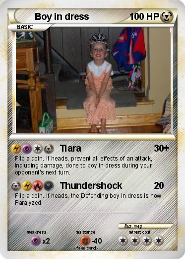 Pokemon Boy in dress