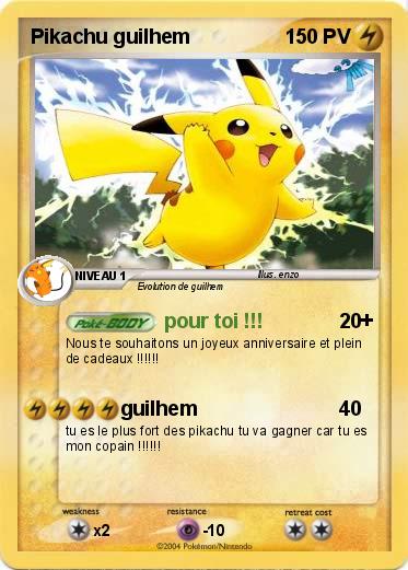 Pokemon Pikachu guilhem