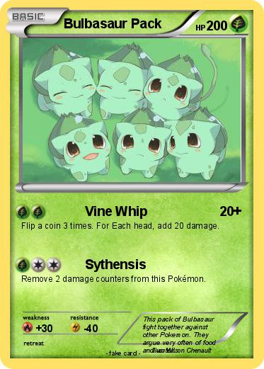 Pokemon Bulbasaur Pack