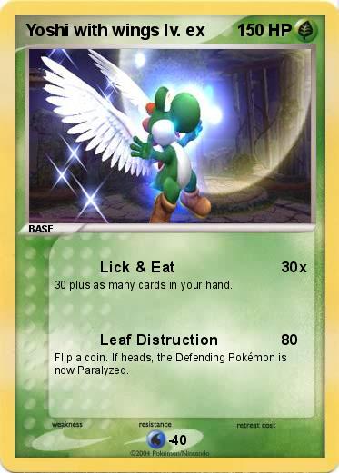 Pokemon Yoshi with wings lv. ex