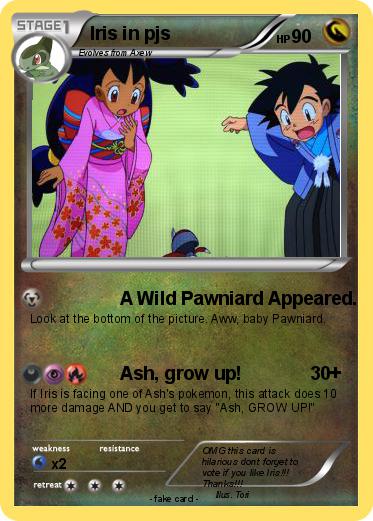 Pokemon Iris in pjs