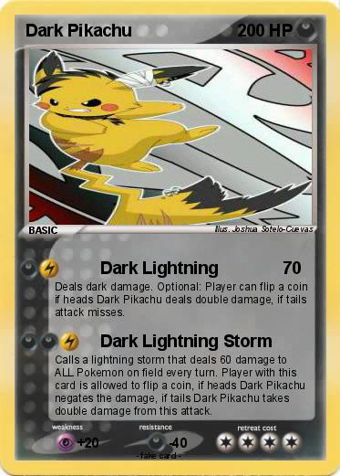 Pokemon Dark Pikachu