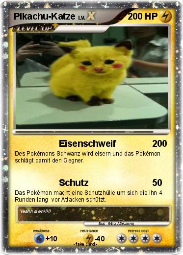 Pokemon Pikachu-Katze