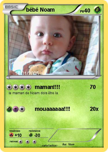 Pokemon bébé Noam